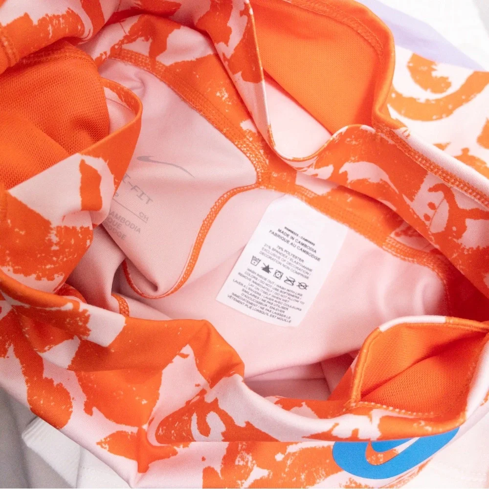 ☀️3/$20 Nike Women's Orange Bike Shorts - Picture 10 of 11